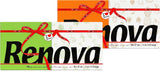 Renova Red Label papirservietter, 140 servietter, halv hvid, dekoreret, halv farve, standard størrelse