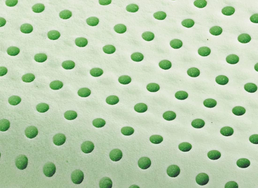 Marcapiuma memory foam pude, grøn, naturlig, med urter, 2 stk Standard puder Naty Shop