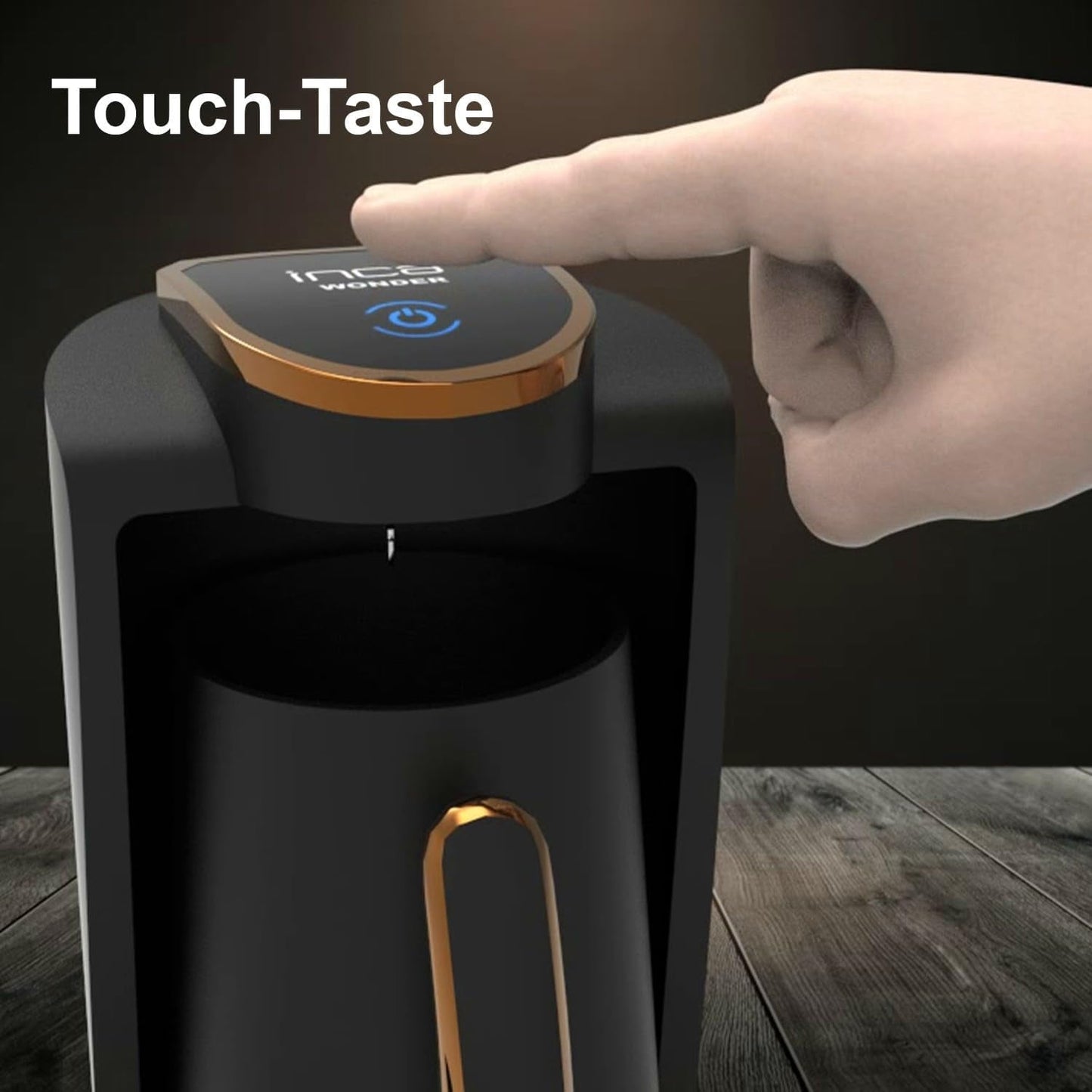 Tyrkisk kaffebar Inca | Türk Kahve Maskiner | 250 ml (1-4 kopper) | 400W | IKM-01 | Beskyttelse mod spild og kogning uden vand | Varmeplade i rustfrit stål | Automatisk nedlukning | Til en perfekt tyrkisk kaffe