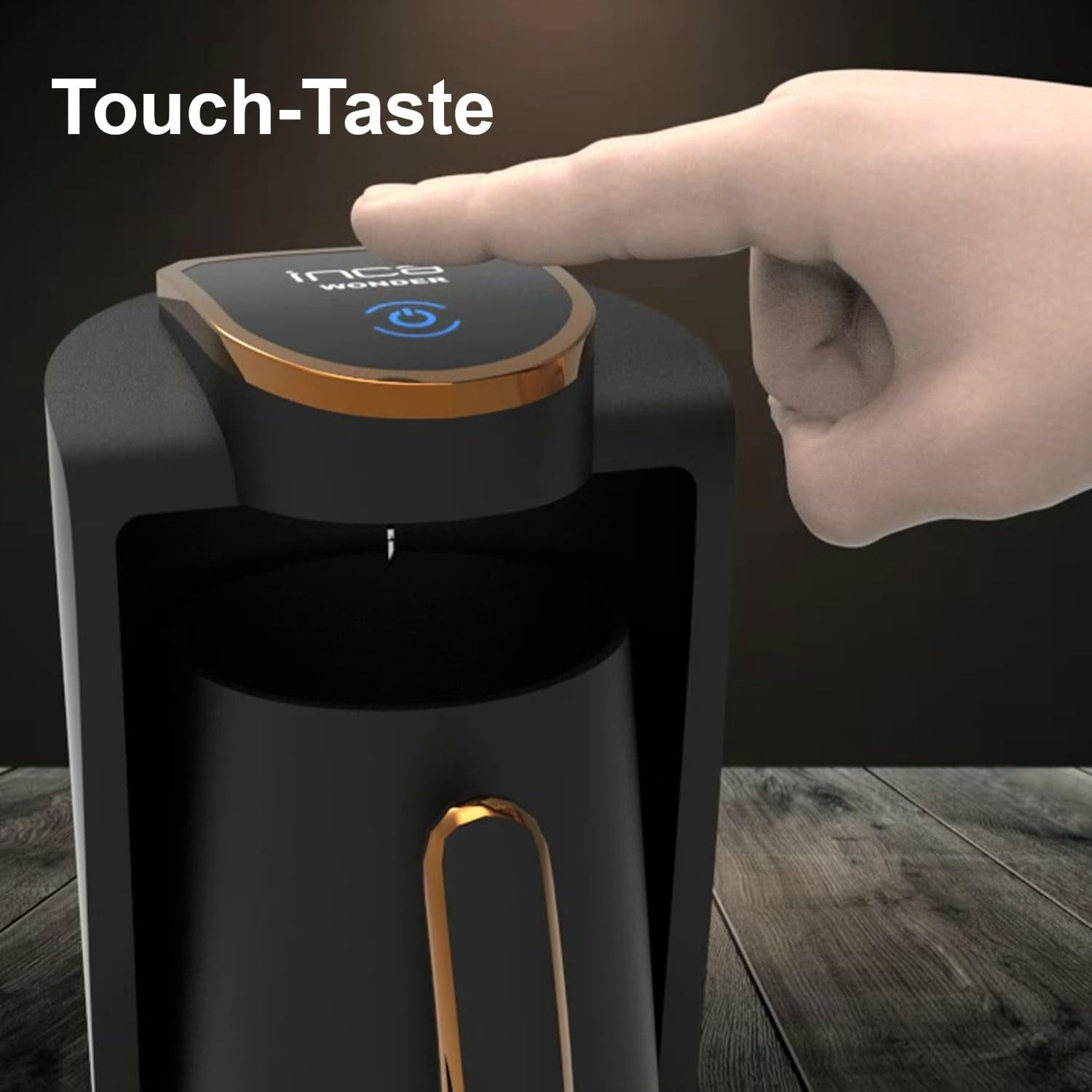 Tyrkisk kaffebar Inca | Türk Kahve Maskiner | 250 ml (1-4 kopper) | 400W | IKM-01 | Beskyttelse mod spild og kogning uden vand | Varmeplade i rustfrit stål | Automatisk nedlukning | Til en perfekt tyrkisk kaffe