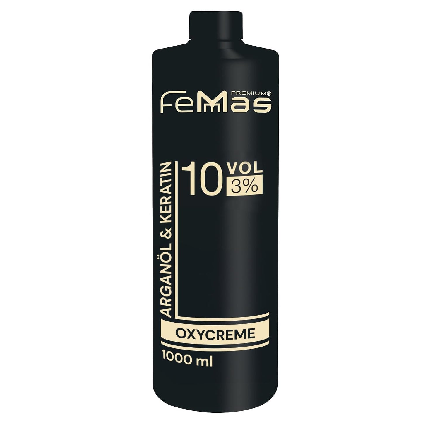 FemMas Oxycreme i 6% 1000 ml I Oxidationsmiddel til hårfarvning og farvning I Nem påføring og optimal fiksering I Fremkalder for ensartede salonkvalitetsresultater I Hårfarvningsfremkalder Hårfarve Naty Shop 3 1 liter (1 pakke)