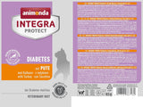 Animonda INTEGRA PROTECT vådfoder til diabetiske katte med kalkunkød (24 x 85g), anbefalet af dyrlæger til diabetes, et komplet diætfoder til voksne katte, udviklet sammen med dyrlæger.