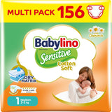 Bleer til sensitive babyer, str. 6, ekstra stor (13-18 kg), 114 bleer