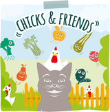 MjAMjAM - Premium Nassfutter für Katzen - Chicks & Friends Box, 9er Pack (9 x 300 g), getreidefrei mit extra Fleisch