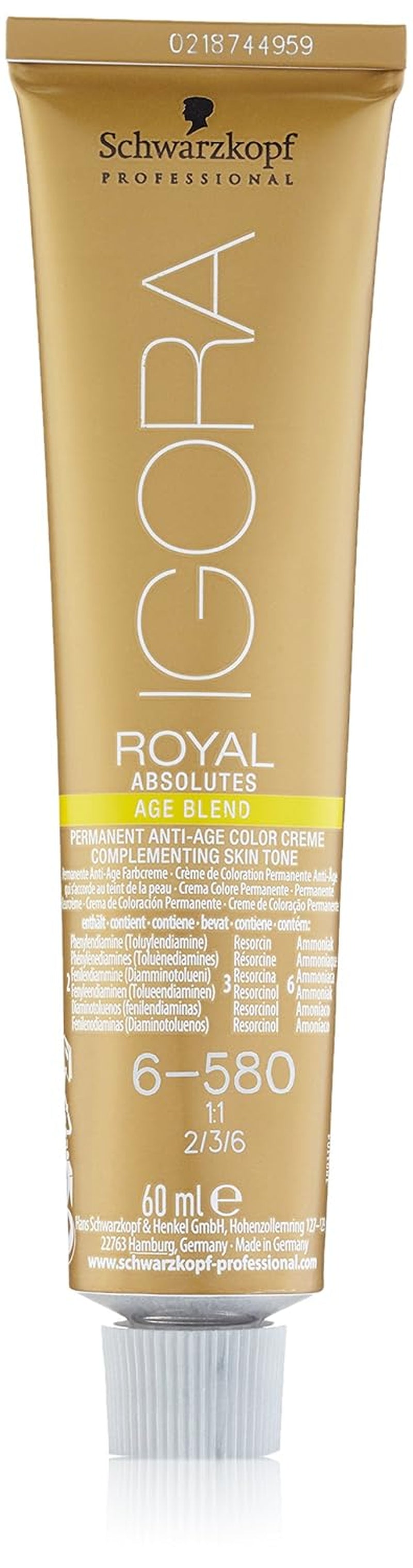 Igora Royal Absolute Age Blend Hårfarve, 7-560 Medium Chokolade Gylden Blond, 60ml Naty Shop Hårfarve 6-850 Mørk Blond Gylden Rød 60Ml (1 pakke)