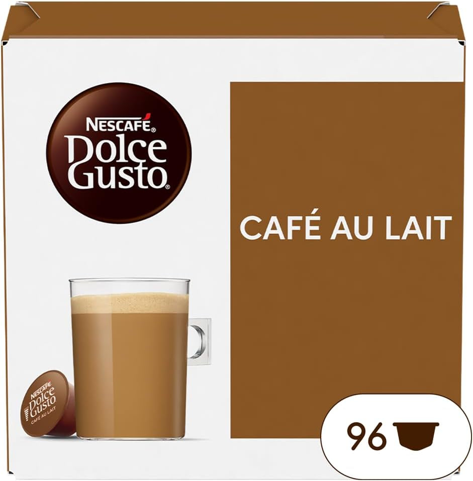Nescafe Dolce Gusto – Dolce Gusto Café au Lait 16 KAPSULER 160 g (X6)