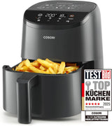 COSORI Hot Air Fryer Airfryer, 12-I-1 Air Fryer XXL 6.2L, Hot Air Fryer med udsigtsvindue og omrøringspåmindelse, 80 opskrifter Hvidevarer Naty Shop Light Black 2L Mini
