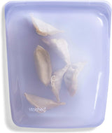 Stasher Bag Premium Silikone Genanvendelig Mad Taske Halv Gallon Blå Holdbar Ovn Opvaskemaskine Fryser Sikker Miljøvenlig Madpakke Mad Prep 1893ml Mad Opbevaringsbokse Naty Shop Lavendel