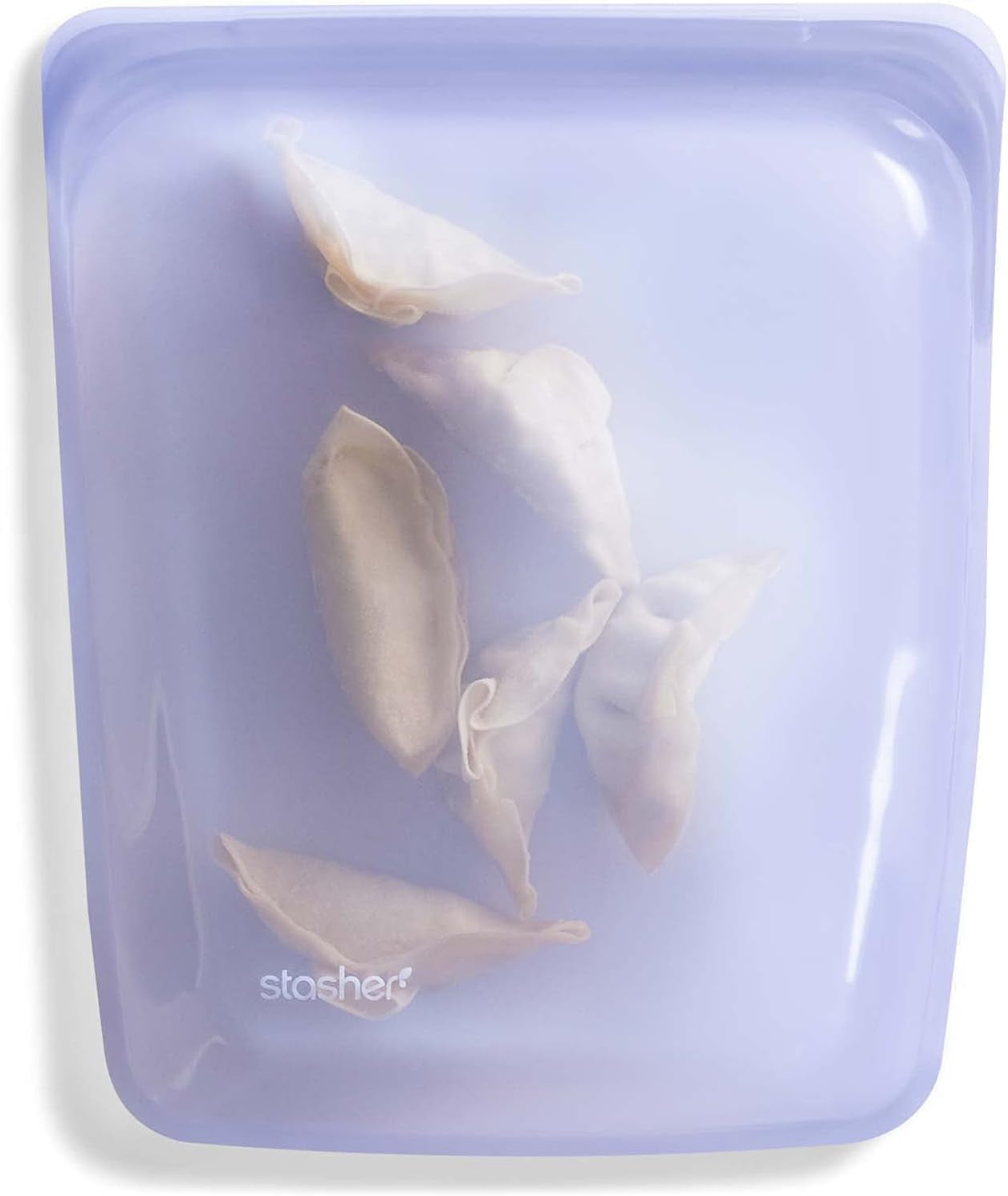Stasher Bag Premium Silikone Genanvendelig Mad Taske Halv Gallon Blå Holdbar Ovn Opvaskemaskine Fryser Sikker Miljøvenlig Madpakke Mad Prep 1893ml Mad Opbevaringsbokse Naty Shop Lavendel