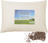 LOFE Økologisk Boghvede Sovepude 35,6 X 50,8 cm Justerbar åndbar Cool Sleep cervikal støtte til ryg- og sidesveller (tartarisk boghvedeskrog) Naty Shop Standardpuder Cremefarve Mellemstørrelse (16-22 tommer)