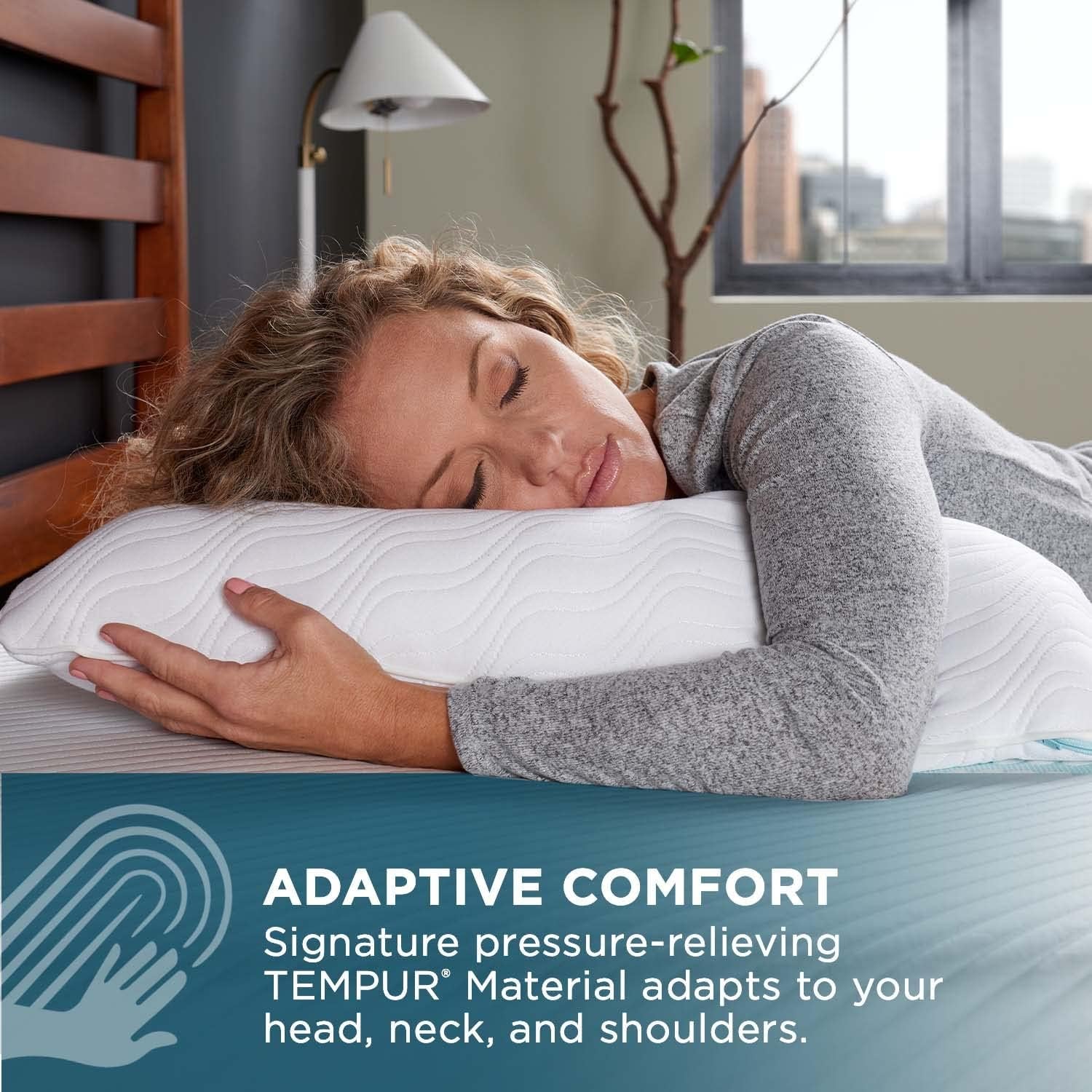 TEMPUR-PEDIC Tempur-Cloud Prohi-pude, Memory Foam, Hvid/overdådig have, King Standard-puder Naty Shop