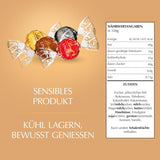 Klassisk sortiment af Lindt chokoladekugler LINDOR | ca. 80 kugler chokolade (mælk, hvid, mørk 60%, hasselnød) | Bulkpakke, 1 kg
