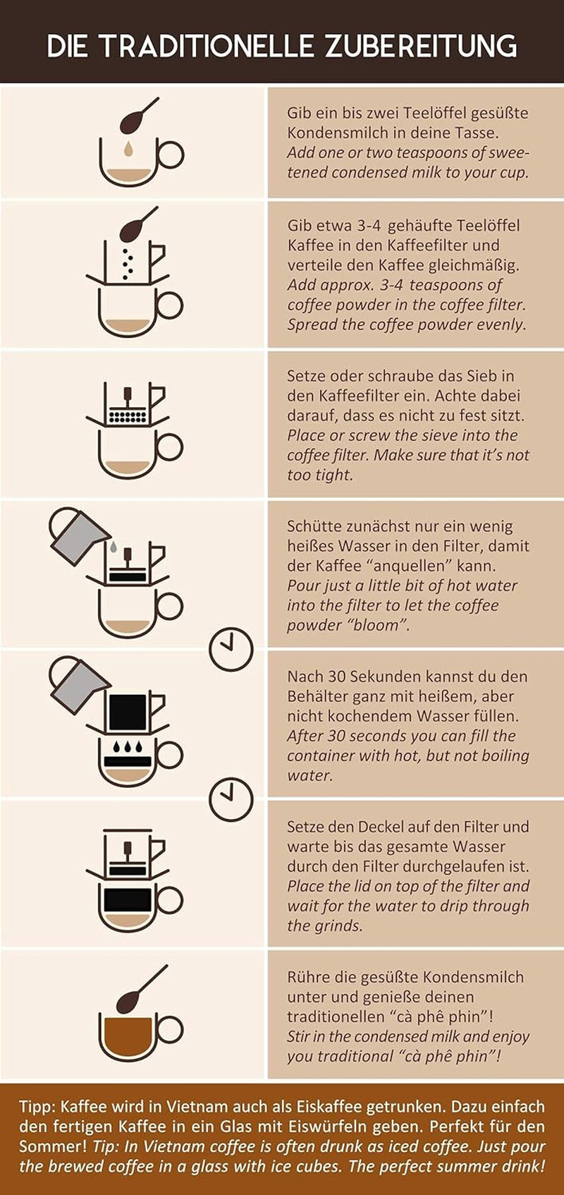 VietBeans Traditional – Ganze Kaffeebohnen – Traditionelle Trommelröstung – Hochwertiger vietnamesischer Kaffee – Geeignet für Fullyautomaten - 250g