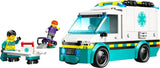 LEGO City Ambulance - legetøj med 2 minifigurer (skateboarder og chauffør) - pædagogisk legetøj til drenge og piger fra 5 år - fødselsdags- og feriegaveideer 60451 Byggesæt Besuche den LEGO-Store
