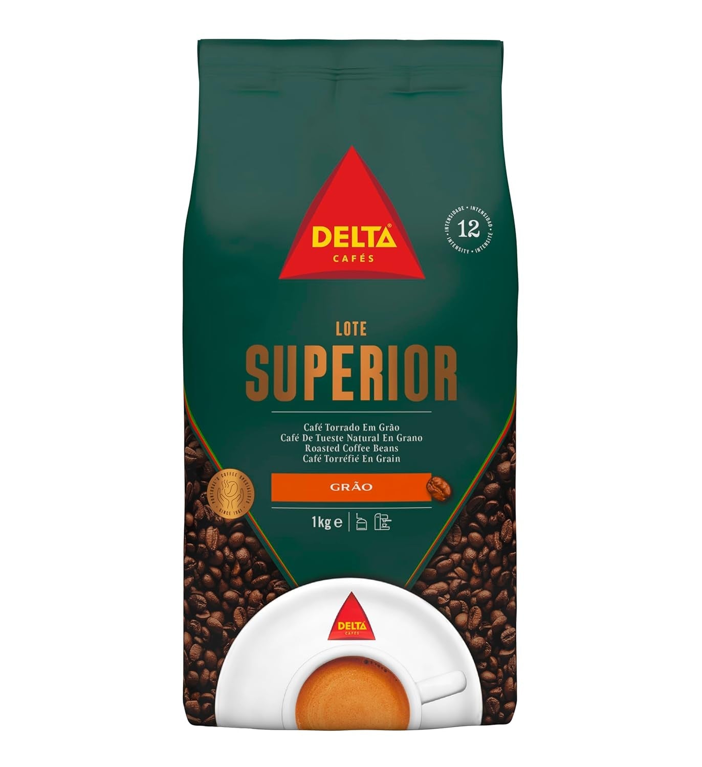 Pakningsparti Delta Superior kaffebønner 1 kg