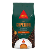 Pakningsparti Delta Superior kaffebønner 1 kg
