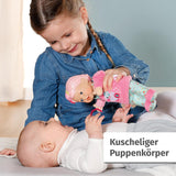 BABY født til babyer Gebyr Blød kropsdukke med fingerlommer i armene 26 cm høj hånddukke 834695 Zapf Creation