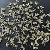 50Stück 3D Guld Sløjfe Nail Charms Butterfly Nail Art Charms Legierung Bogen Nagel Charms Nägel Zubehör Schleife Nagelschmuck Metall Schleifen Schmetterling Nageldesign Nagelanhänger Nailart Strasssteine