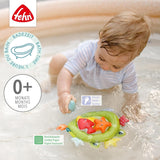 Fehn frø-badenet - Babybadelegetøj til badekar - Flydende vandlegetøj til glædelig badesjov - Badelegetøj til babyer og småbørn fra 0+ måneder Babylegetøj Naty Shop