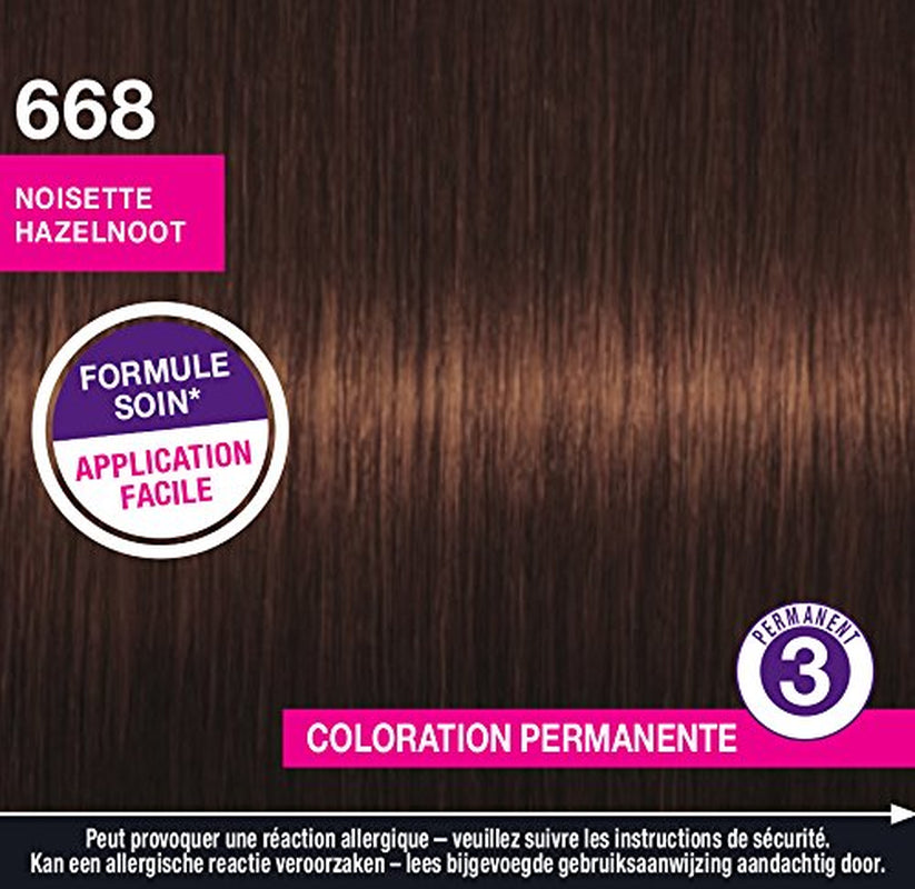Perfect Mousse Permanent Coloring Mousse, 668 Hasellnuss Hair Dye Naty Shop