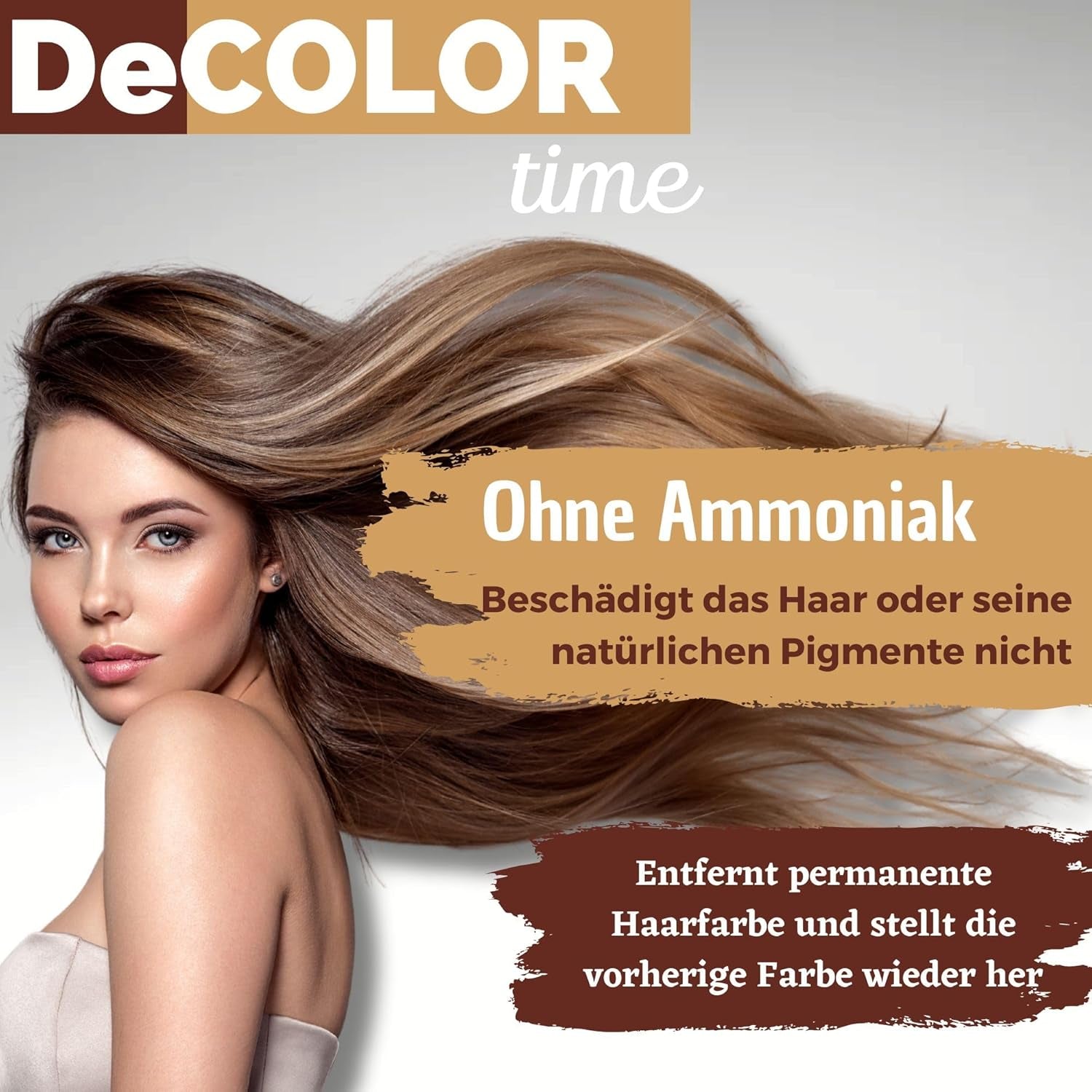 DeColor Time Hårfarvesystem | fjernelse af hårfarve | bring din naturlige hårfarve tilbage | fjernelse af malet farve | 330 ml Naty Shop hårfarve