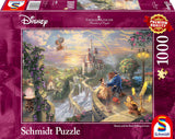 Schmidt Spiele Puslespil 59475 - Thomas Kinkade, Disney's Beauty and the Beast, 1.000 brikker puslespil [Amazon Exclusive] Puslespil Naty Shop Standardtitel