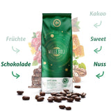 Caffè Crema - Kaffebønner ristet på Sicilien - Traditionel lang ristningsproces med perfekt crema, 250 g pose, ekstra lav surhedsgrad til fuldautomatiske maskiner og portafilter