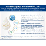 HiPP 3 Økologisk Combiotik (4 x 600 g), tilskudsmælk fra 10 måneder, med naturlige kulturer af mælkesyre, vitamin C og D, GOS, Omega-3 (DHA, ALA), af bedste økologiske kvalitet