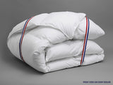DODO 40381220 Helsinki tæppe, ydermateriale af percale bomuld, andedun/læderfyld, 240 Cm 220 Cm, hvide Dyner og dyner Naty Shop