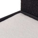 Relaxdays Katzenhöhle, foldbar, 3 Liegeplätze, Katzenhaus mit Kratzfläche, HBT: 36,5x112x41 cm, Katzenversteck, schwarz