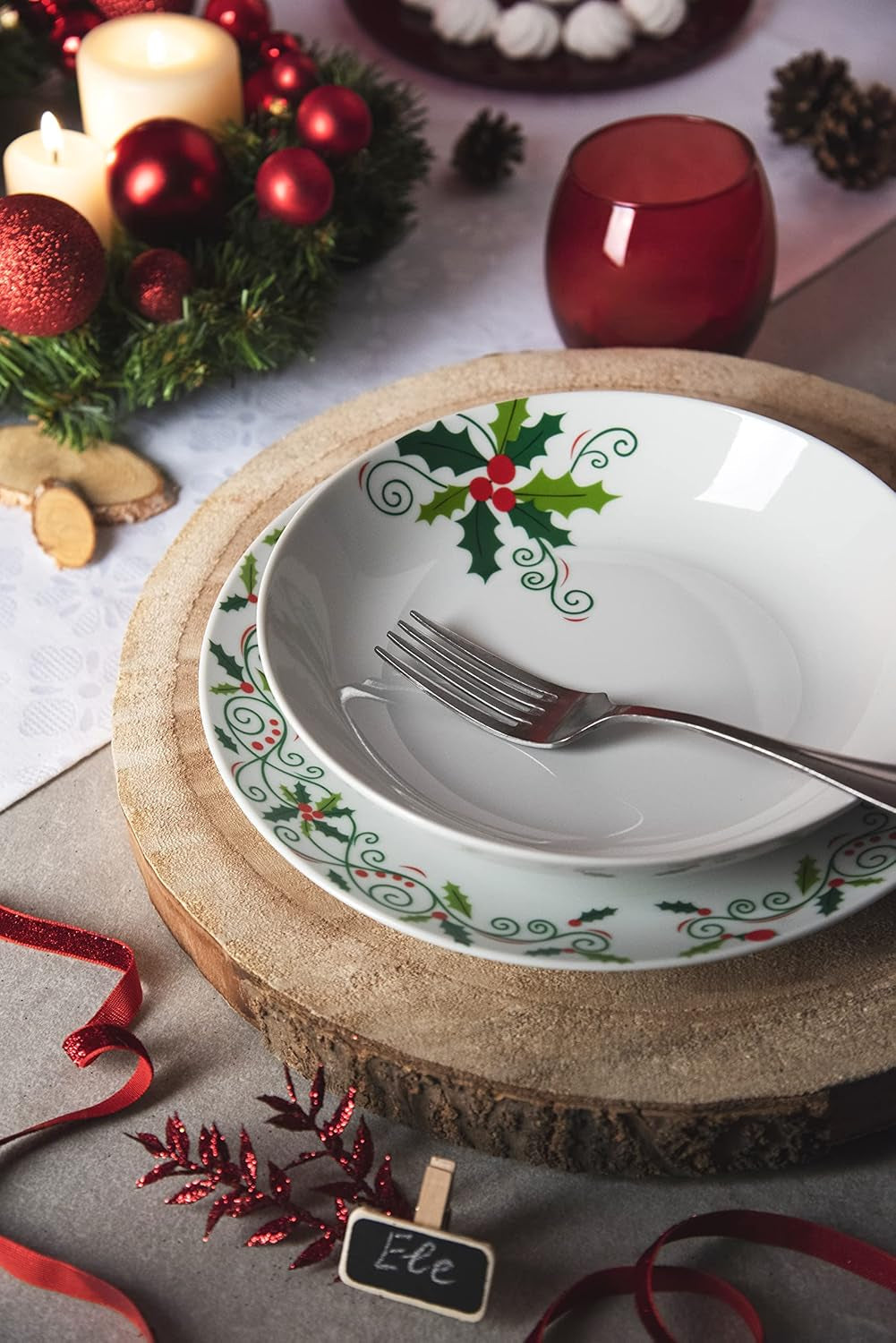 Excelsa SERV.TAV.18 PZ JULEHOLLY Weiß