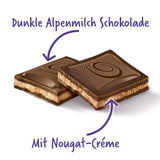 Milka Black Milk – Alpine sort chokolade med mælk og cremet nougatfyld – 85g