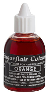 Sugarflair Airbrush Madfarve Gylden Guld Spiselig Flydende Madfarve Airbrush Farvelægning Kager Muffins Glasur og kagepynt - 60ml