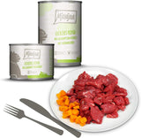 MjAMjAM - Premium våd kattefoder - Blandet pakke I - Kylling, oksekød, hjerter 6-pak (6 x 200 g), kornfri med ekstra kød