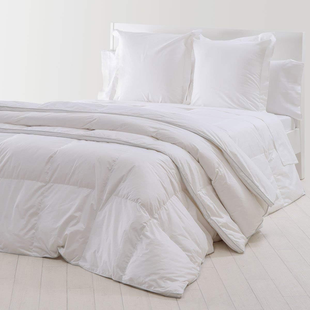 Platin, gåsedun, 300 G/M², 240 X 220 Cm, hvide (hvide) Dyner og dyner Naty Shop