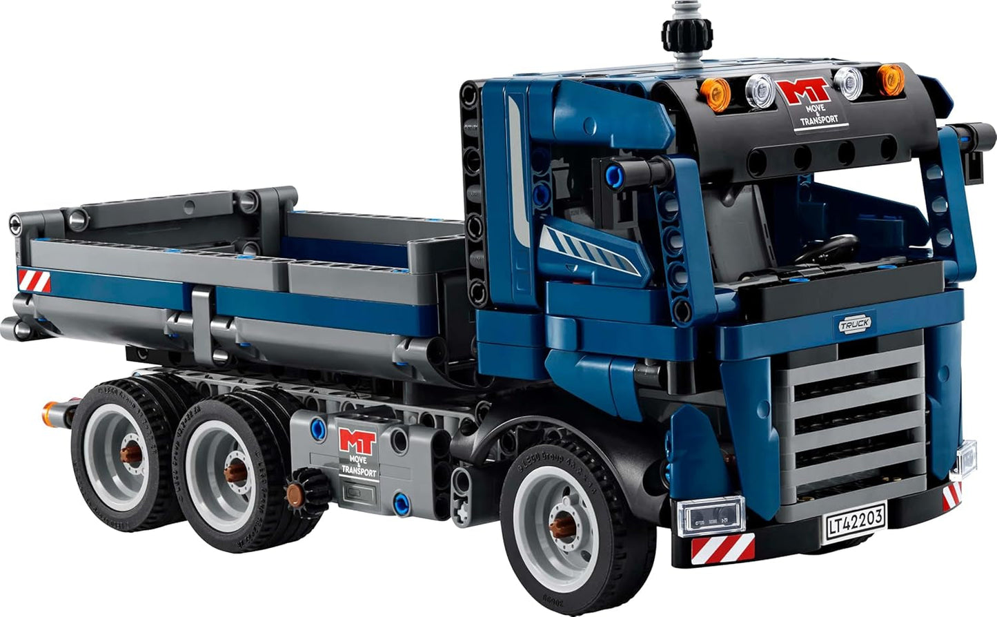 LEGO Technic Dump Truck legetøj med rat og bevægelig dumper - blå byggekøretøj - gaveidé til fødselsdage eller ferier - byggesæt til drenge og piger fra 9 år 42203 Byggesæt Besuche den LEGO-Store