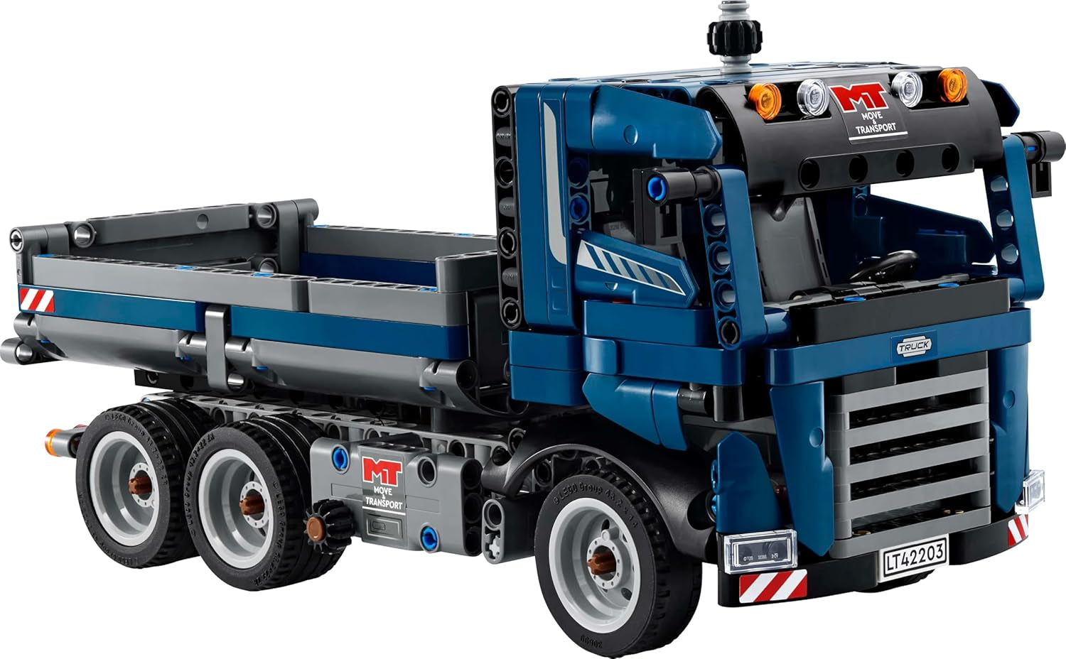 LEGO Technic Dump Truck legetøj med rat og bevægelig dumper - blå byggekøretøj - gaveidé til fødselsdage eller ferier - byggesæt til drenge og piger fra 9 år 42203 Byggesæt Besuche den LEGO-Store