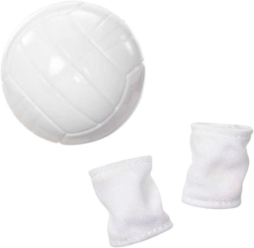 Barbie Made to Move - Volleyballspillerdukke med T-shirt og bold - 22 led til realistisk leg, inkluderer volleyball og sportsudstyr, HKT72