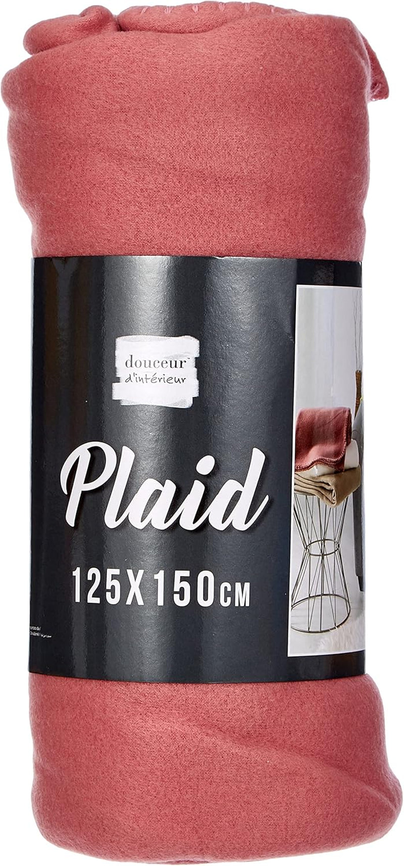 Douceur D'Intérieur, Milou antik pink fleece tæppe, 125 X 150 Cm Douceur d'Intérieur Senge og tæpper