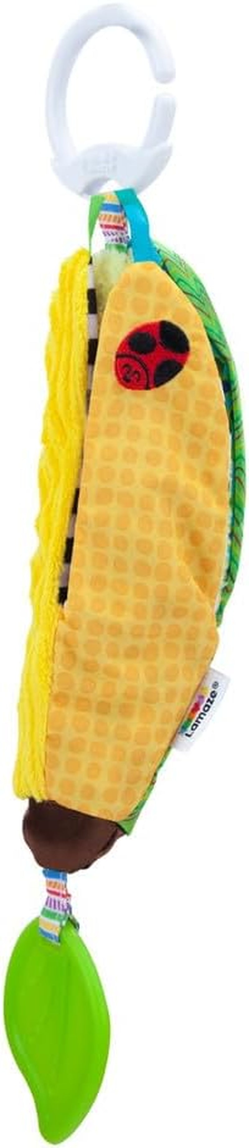 LAMAZE Bea the Banana, Clip on klapvogn og klapvogn Nyfødt legetøj, sanselegetøj til baby med farver og lyde, udviklingslegetøj til drenge og piger 0-24 måneder, gult babylegetøj Naty Shop