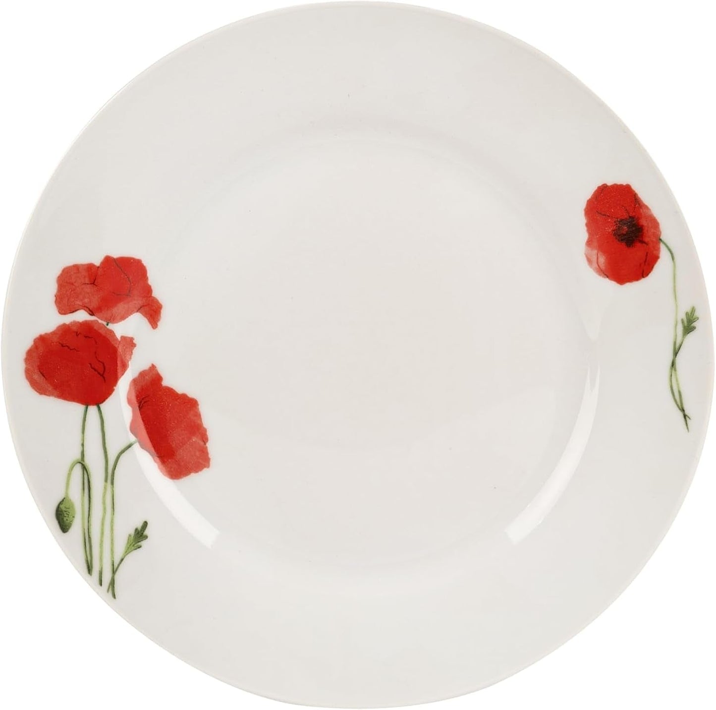 Spisesæt til 6 - 18 stykker - Porcelænsstel - Hvidt Spisesæt - Skåle- og tallerkensæt - Moderne service - Tallerkener - Bordservice - Porcelænssæt til 6
