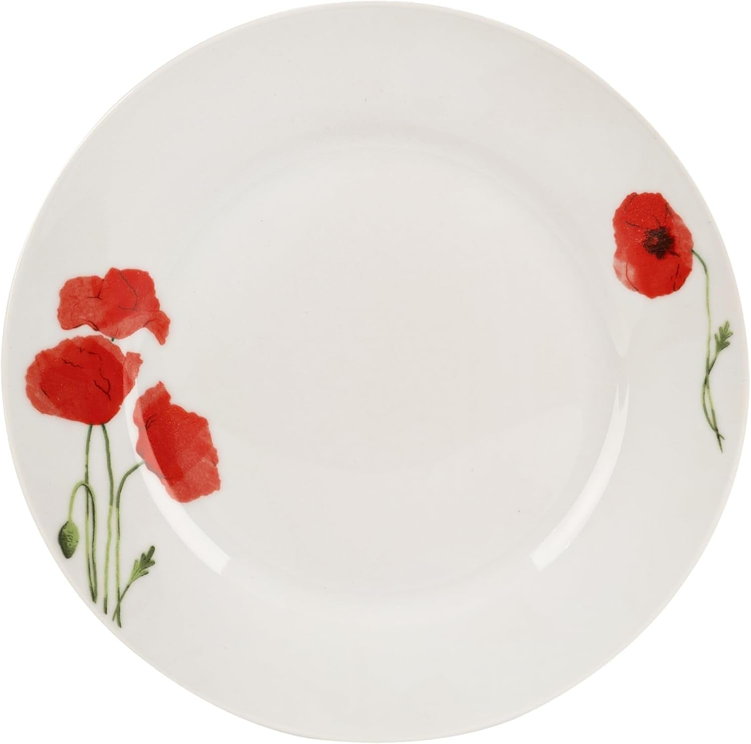 Spisesæt til 6 - 18 stykker - Porcelænsstel - Hvidt Spisesæt - Skåle- og tallerkensæt - Moderne service - Tallerkener - Bordservice - Porcelænssæt til 6