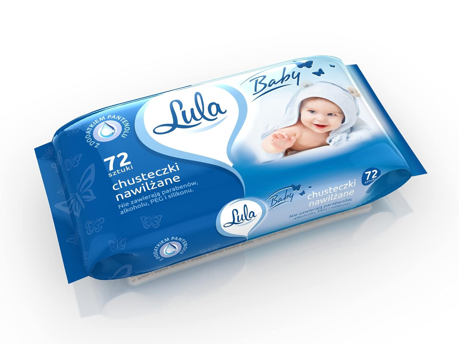 Vådservietter med Panthenol, 72 stk.