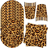 Leopardmønster Party Geschirr Kindergeburtstag Deko Geburtstag Party Geschirr Dschungel Pappteller Becher Servietten Babyparty Tischdeko Sæt