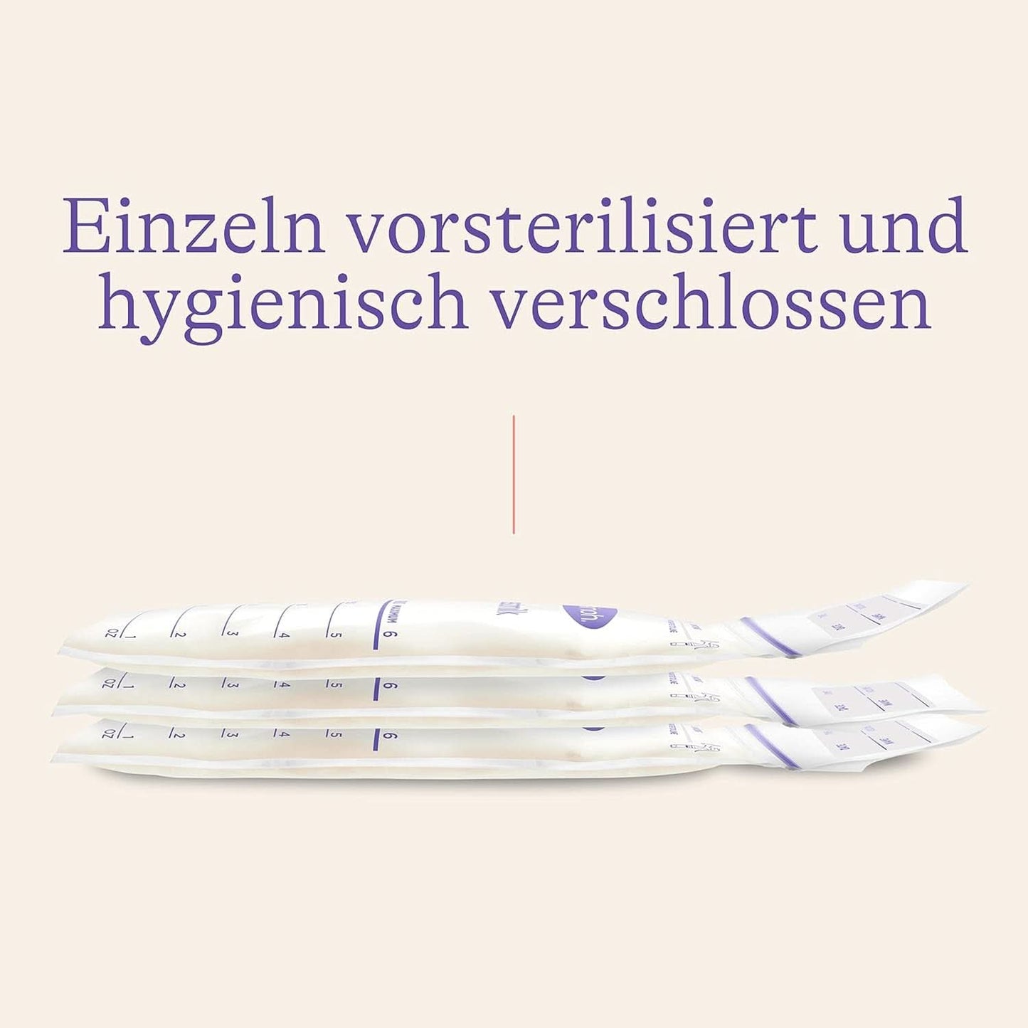 Lansinoh Muttermilchbeutel - 25 Stück - Zum Sicheren Aufbewahren Und Einfrieren Von Muttermilch - Hygiejnisk & Platzsparend Tilbehør Mad og Amning Bebe Naty Shop