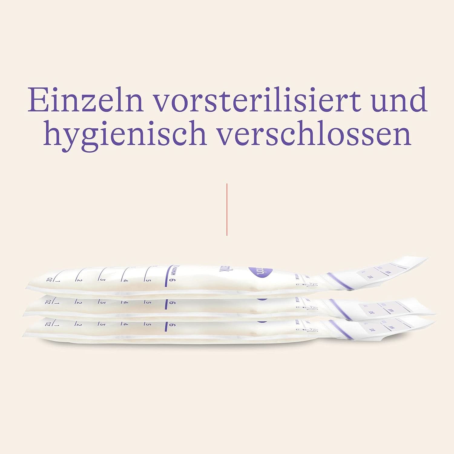 Lansinoh Muttermilchbeutel - 25 Stück - Zum Sicheren Aufbewahren Und Einfrieren Von Muttermilch - Hygiejnisk & Platzsparend Tilbehør Mad og Amning Bebe Naty Shop