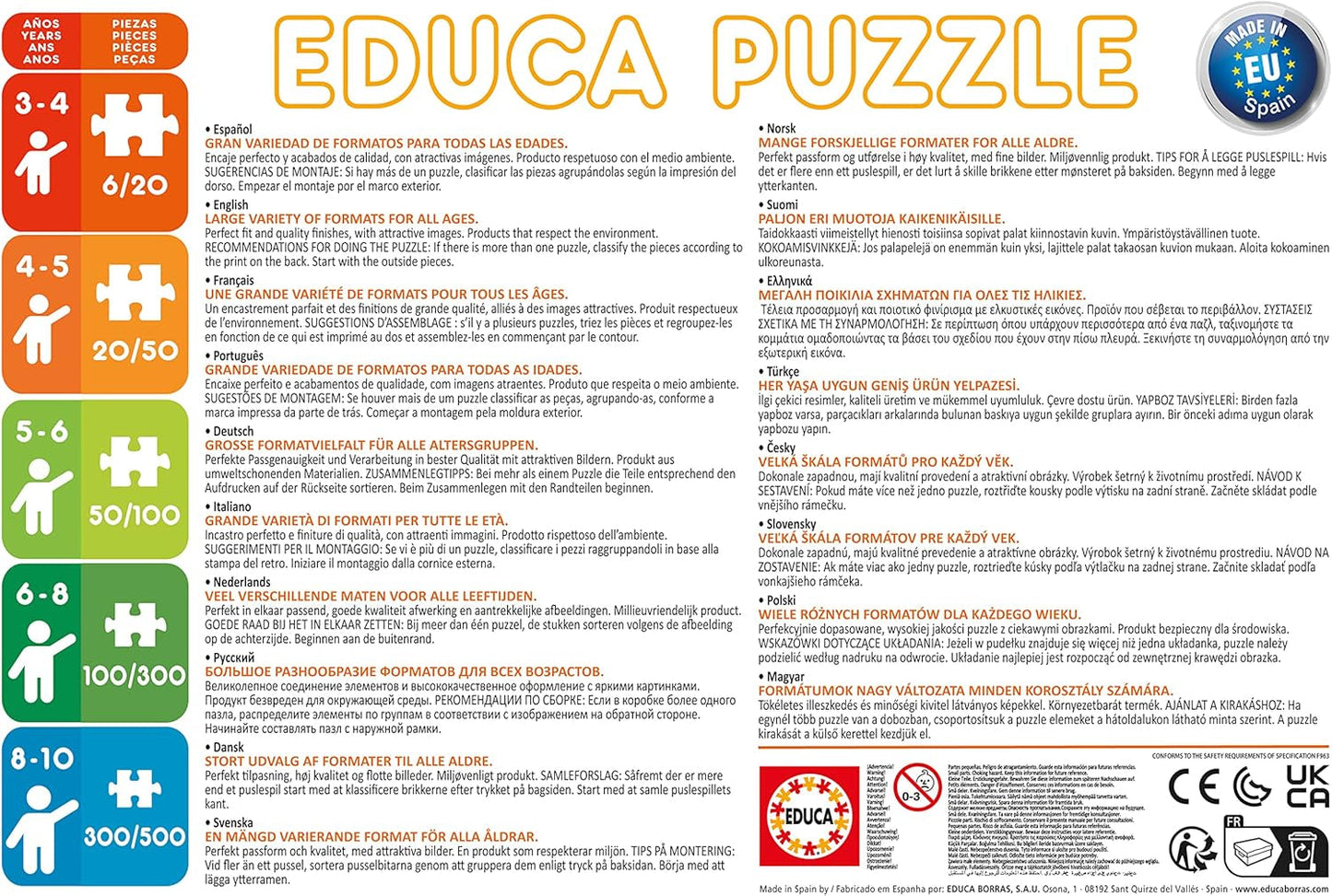 Educa - Puslespil 200 brikker | Disney Parade, 200 brikker til børn fra 6 år, Disney World (13289) Puzzle Naty Shop