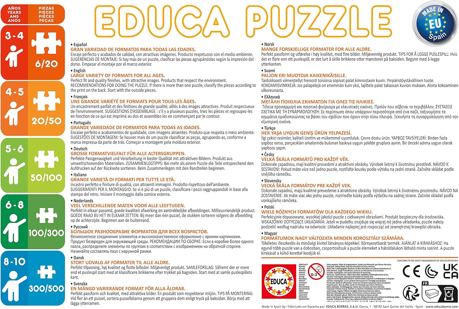 Educa - Puslespil 200 brikker | Disney Parade, 200 brikker til børn fra 6 år, Disney World (13289) Puzzle Naty Shop