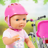 Bayer Design 79603AA Puppenfahrradhelm, Puppenhelm, Reithelm for Puppen, Puppenzubehör, Rosa