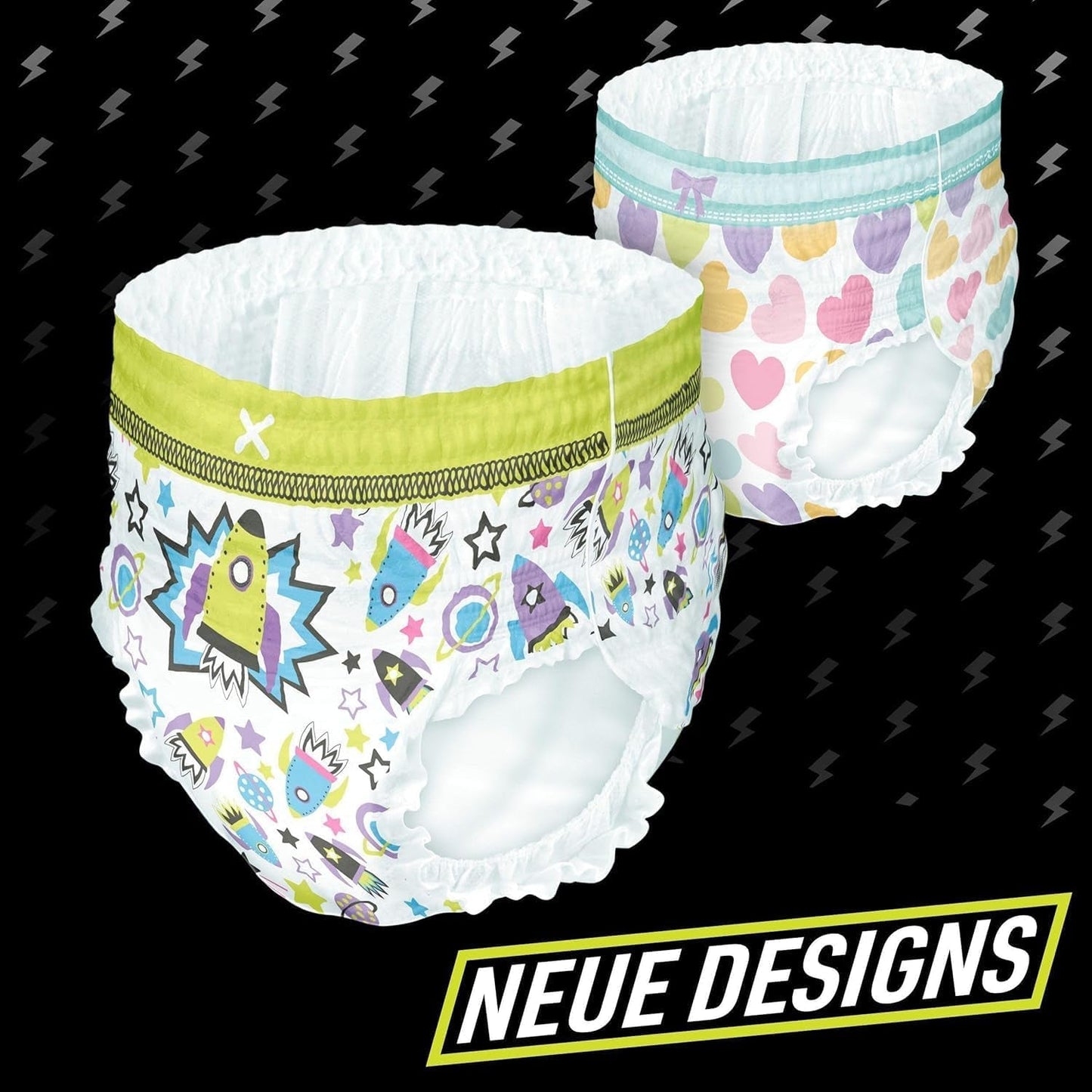 Rumskibspyjamasbukser, 10-pak absorberende natbukser, 7 år, 17 kg-30 kg, lækagebeskyttelse hele natten
